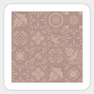 Boho Talavera Tile Pattern by Akbaly Sticker